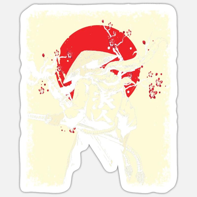 Samouraï Sticker taille S (10 x 10 cm)