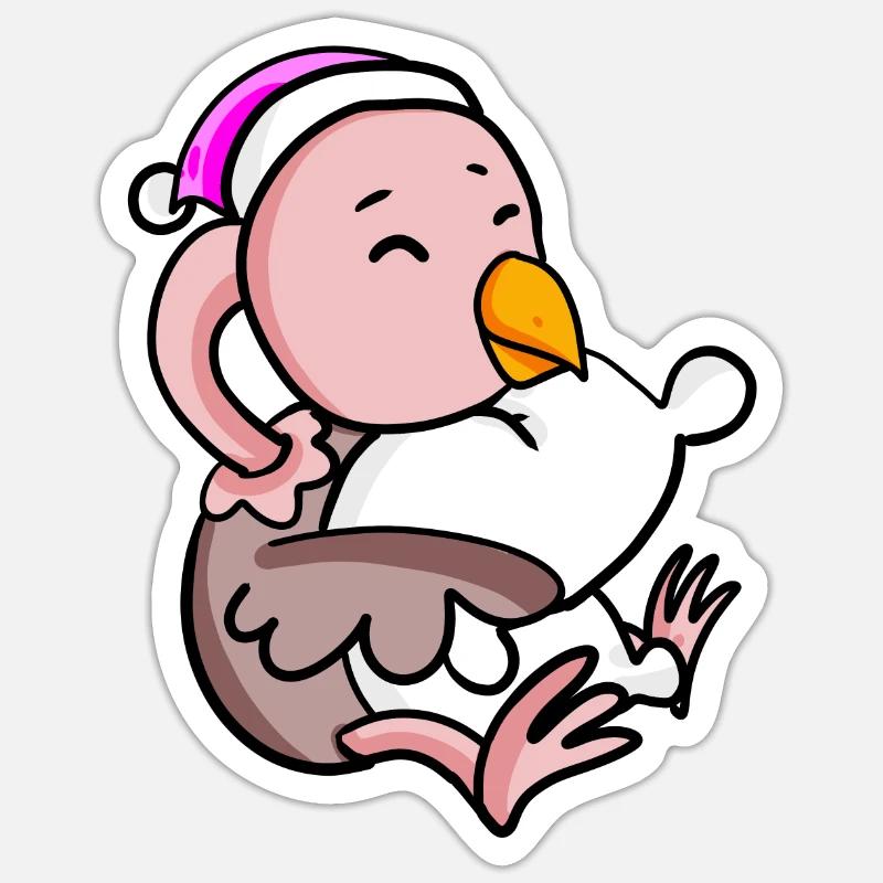 Bouquet with pillow and sleeping cap Sticker size S (10 x 10 cm)