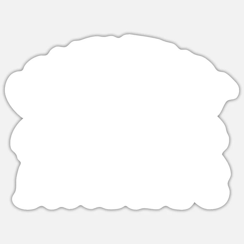 Abenteuer erwarten dich Wandershirt - Sticker Größe S (10 x 10 cm) - Mattweiß