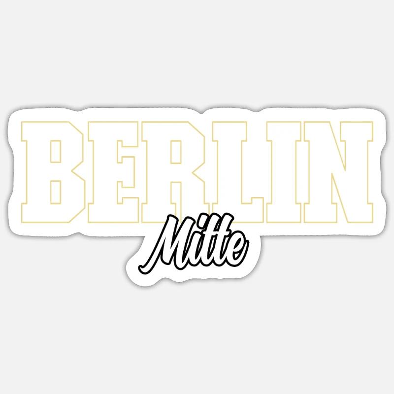 Berlin Mitte Sticker Größe S (10 x 10 cm)