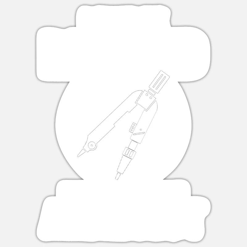 Architect Gift Profession Architecture Job Architect Sticker size S (10 x 10 cm)