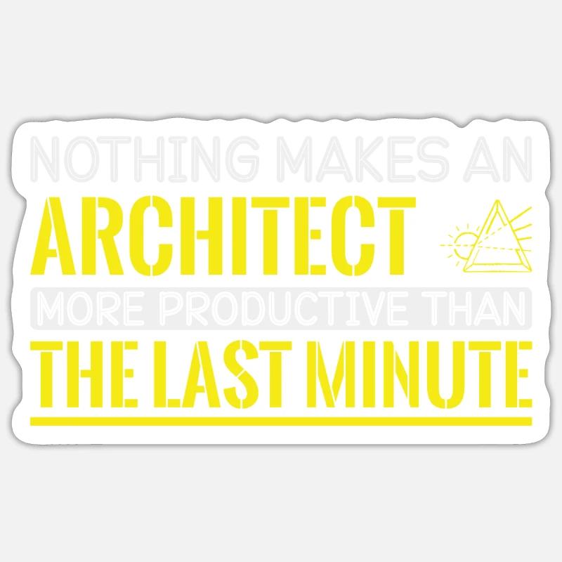 Architect Gift Profession Architecture Job Architect Sticker size S (10 x 10 cm)