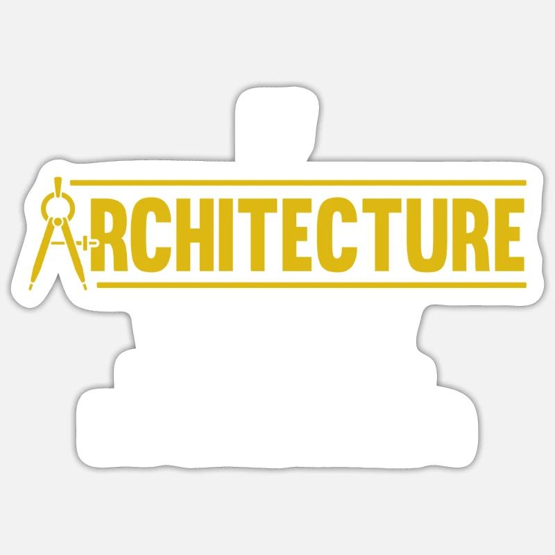 Architect Gift Profession Architecture Job Architect Sticker size S (10 x 10 cm)