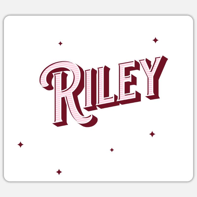 Riley name personalized - Sticker size S (10 x 10 cm) - white matte
