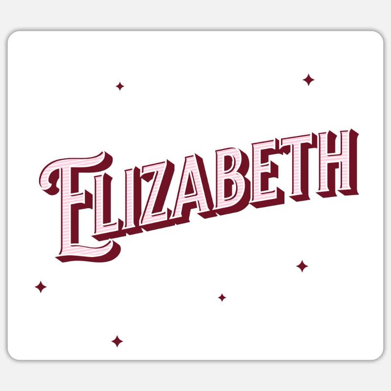 Elizabeth name personalized Sticker size S (10 x 10 cm)