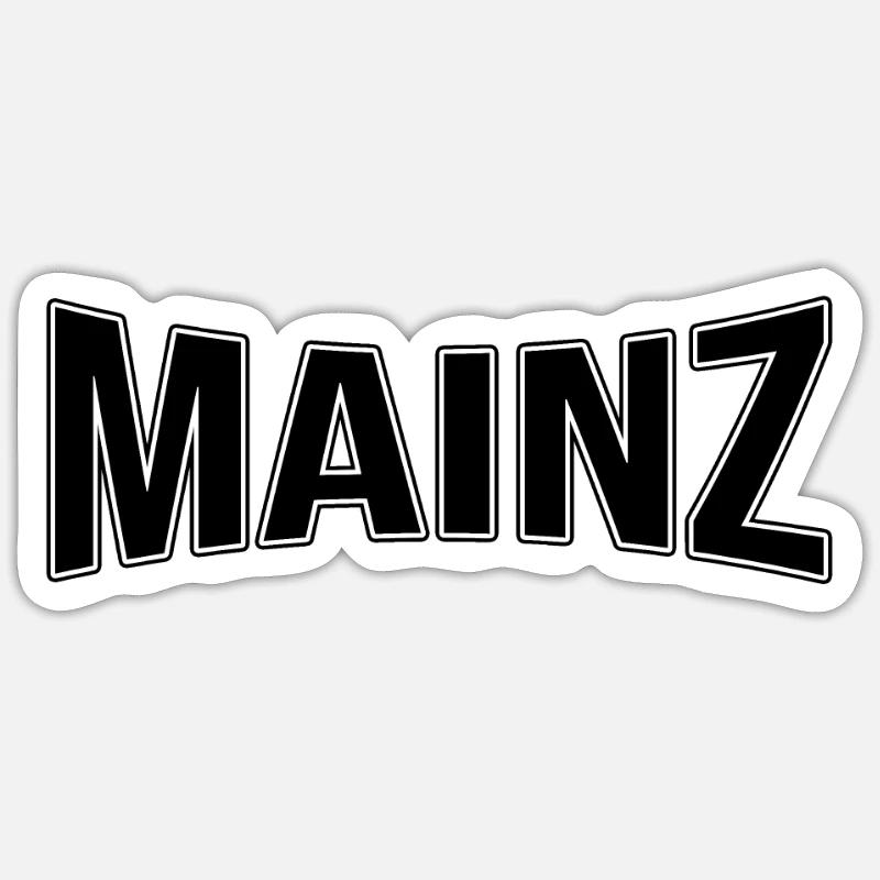 Mayence - Sticker taille S (10 x 10 cm) - blanc mat