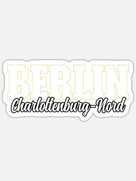 Berlin Charlottenburg-nord - Sticker Größe S (10 x 10 cm) - Mattweiß