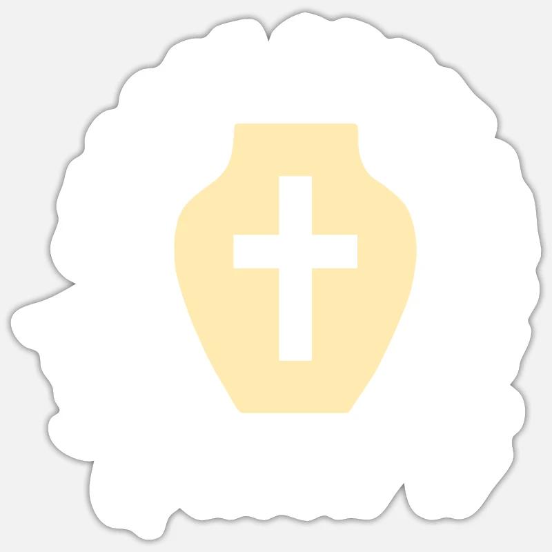 Urne funéraire Undertaker - Sticker taille S (10 x 10 cm) - blanc mat