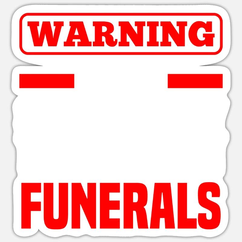 Croque-mort - Sticker taille S (10 x 10 cm) - blanc mat