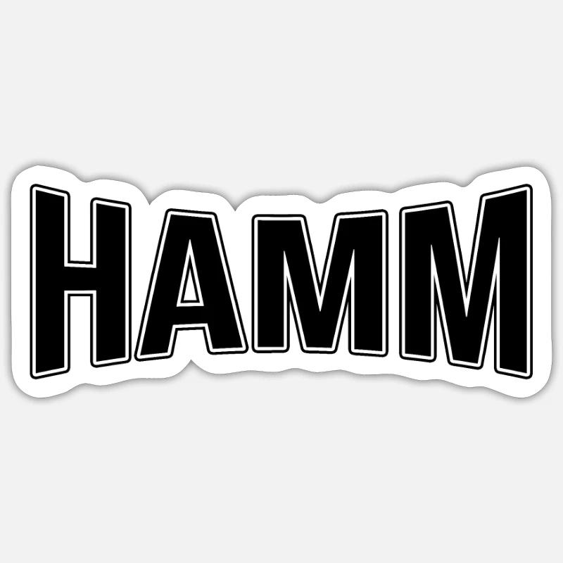 Hamm Sticker size S (10 x 10 cm)