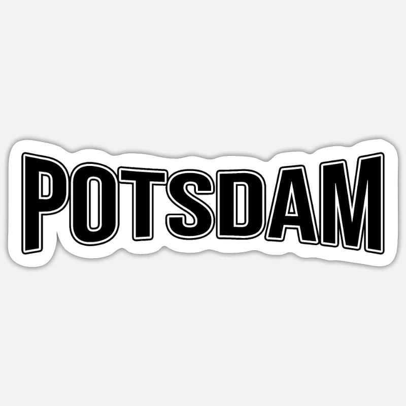 Potsdam - Sticker taille S (10 x 10 cm) - blanc mat