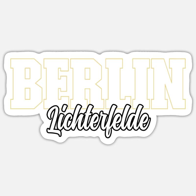 Berlin Lichterfelde - Sticker taille S (10 x 10 cm) - blanc mat