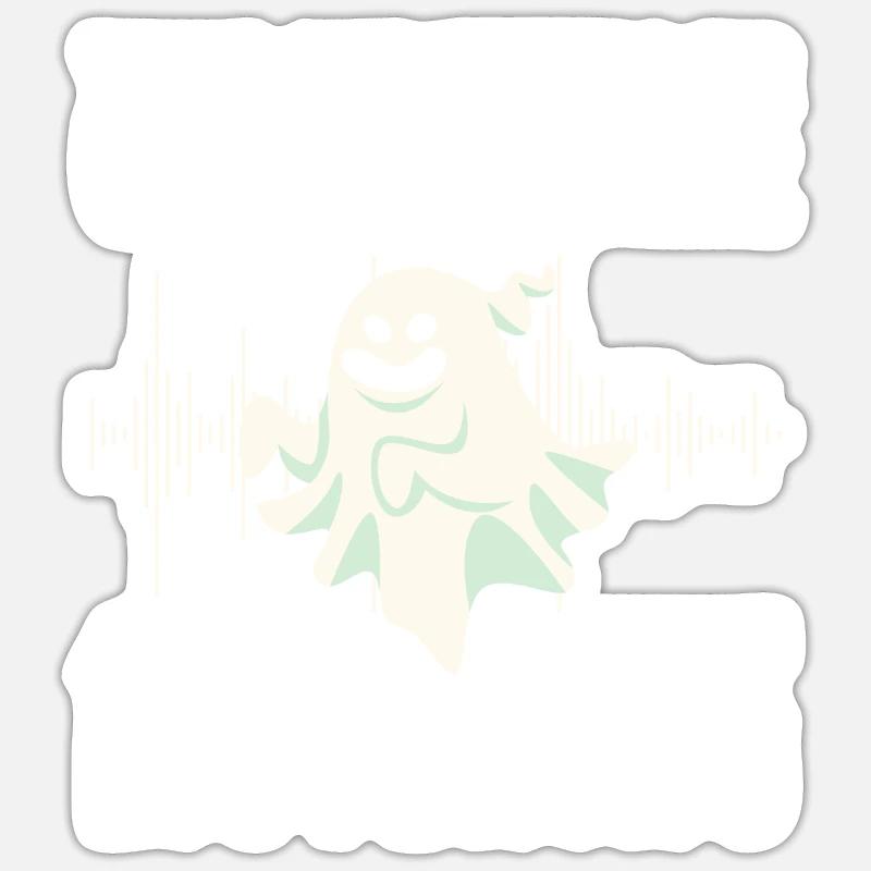 Ghosts Communicate Ghost Hunting Sticker size S (10 x 10 cm)