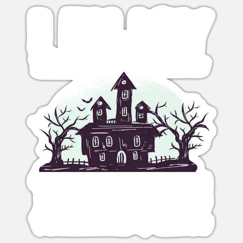 Lost Places Ghost Hunters - Sticker size S (10 x 10 cm) - white matte