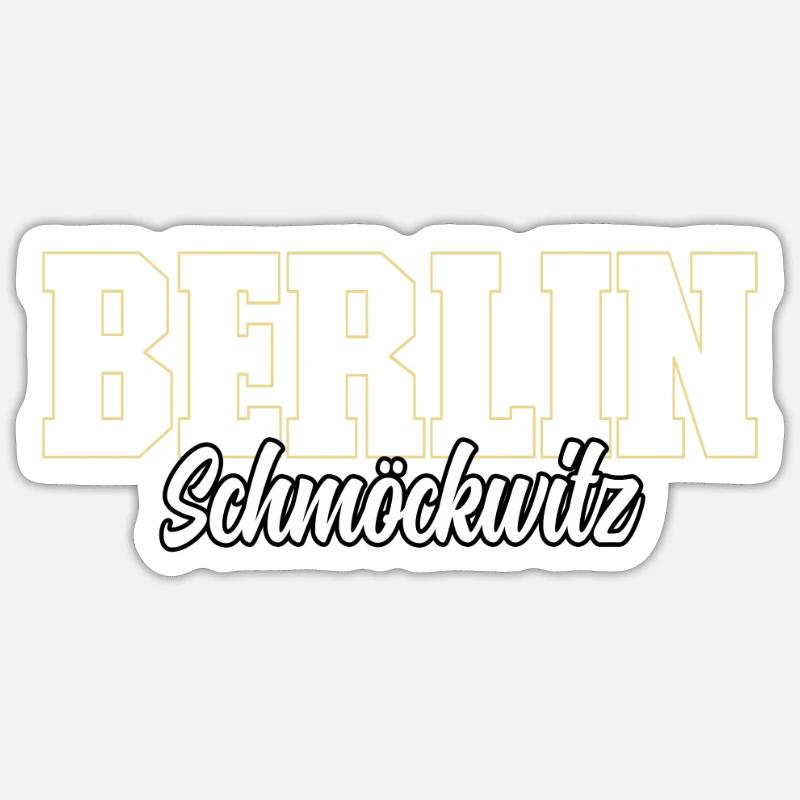 Berlin Schmöckwitz - Sticker taille S (10 x 10 cm) - blanc mat