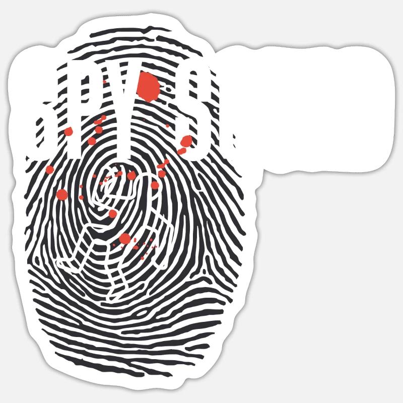 Sécurisation des traces - Kripo Polizei Kriminaltechnik Sticker taille S (10 x 10 cm)