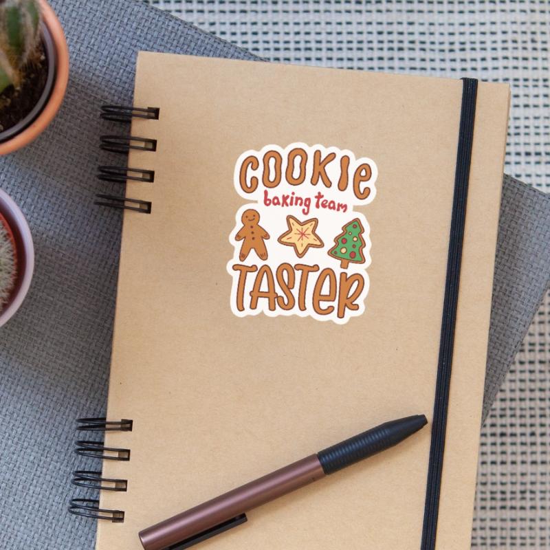 Cuisson de biscuits Équipe de cuisson Biscuits de dégustation Sticker taille S (10 x 10 cm)