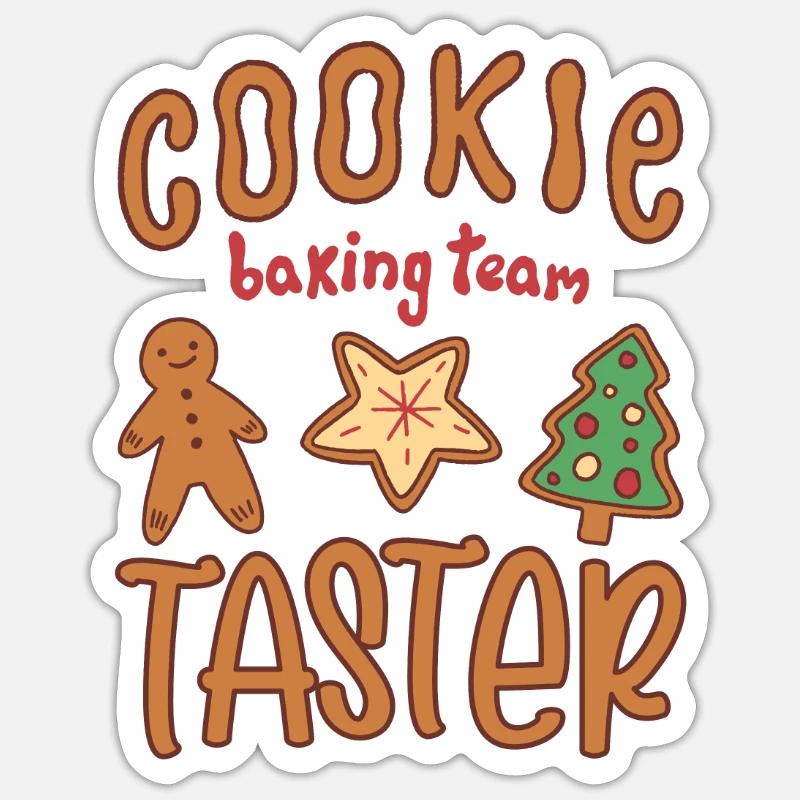 Baking Cookie Baking Team Taster Cookie Sticker size S (10 x 10 cm)