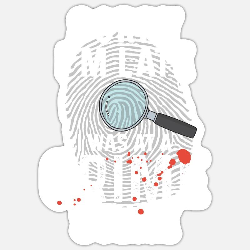 Sécurisation des traces - Kripo Polizei Kriminaltechnik Sticker taille S (10 x 10 cm)