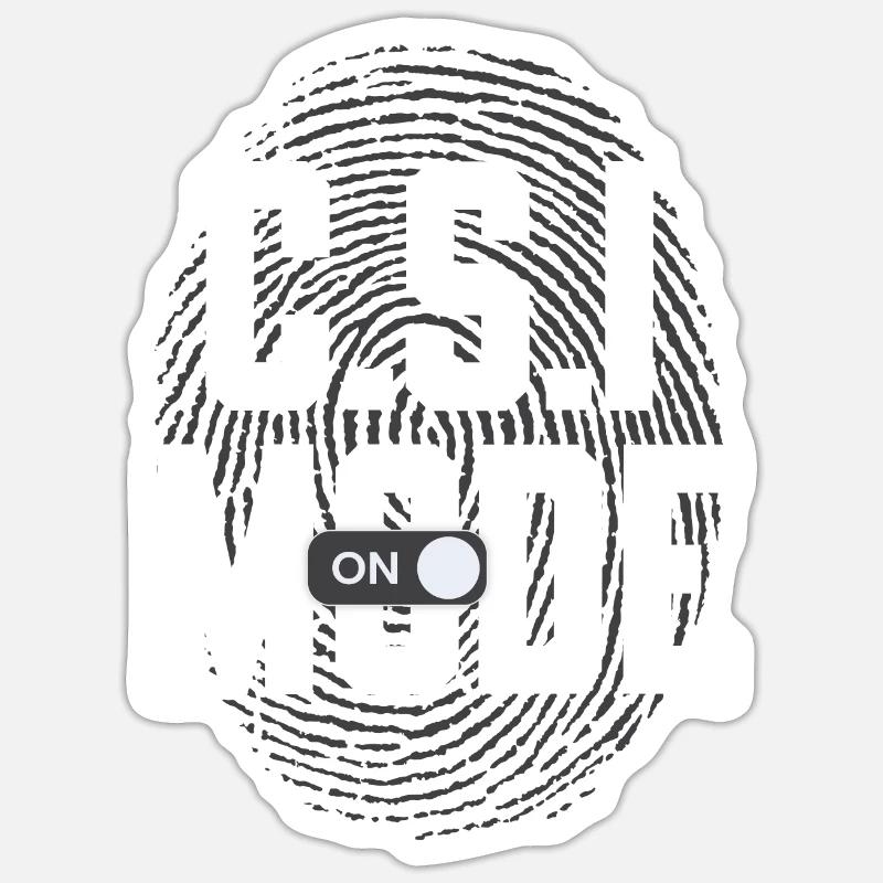 Spurensicherung - Kripo Polizei Kriminaltechnik Sticker Größe S (10 x 10 cm)