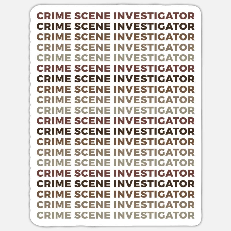 Spurensicherung - Kripo Polizei Kriminaltechnik Sticker Größe S (10 x 10 cm)