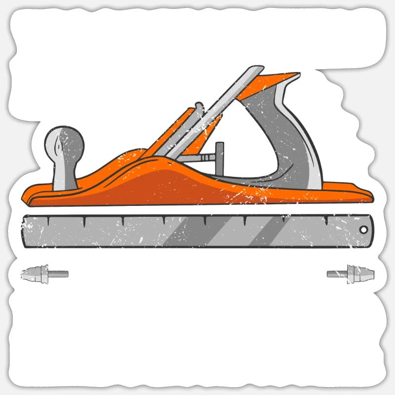 Menuisier Menuiser Papa Menuiserie - Sticker taille S (10 x 10 cm) - blanc mat