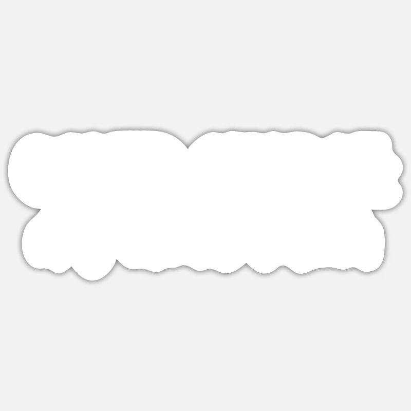 Prudence, friandises - Sticker taille S (10 x 10 cm) - blanc mat