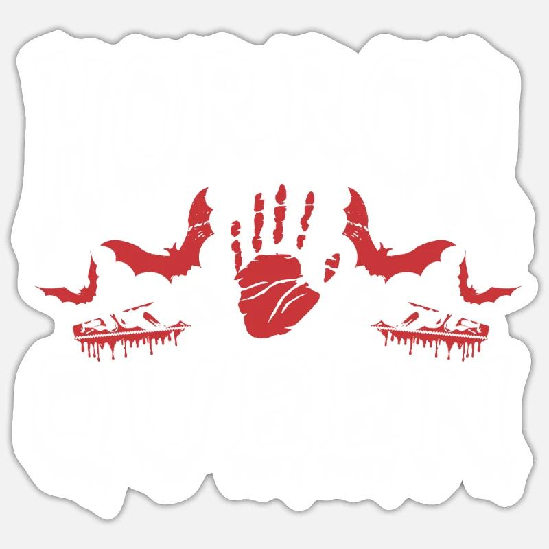 Horror Queen Scary Films Lover Halloween Fans Sticker size S (10 x 10 cm)