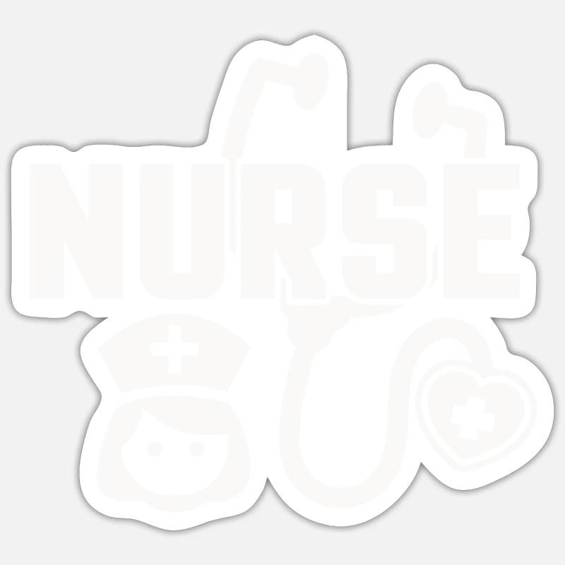 Krankenschwester Sticker Größe S (10 x 10 cm)