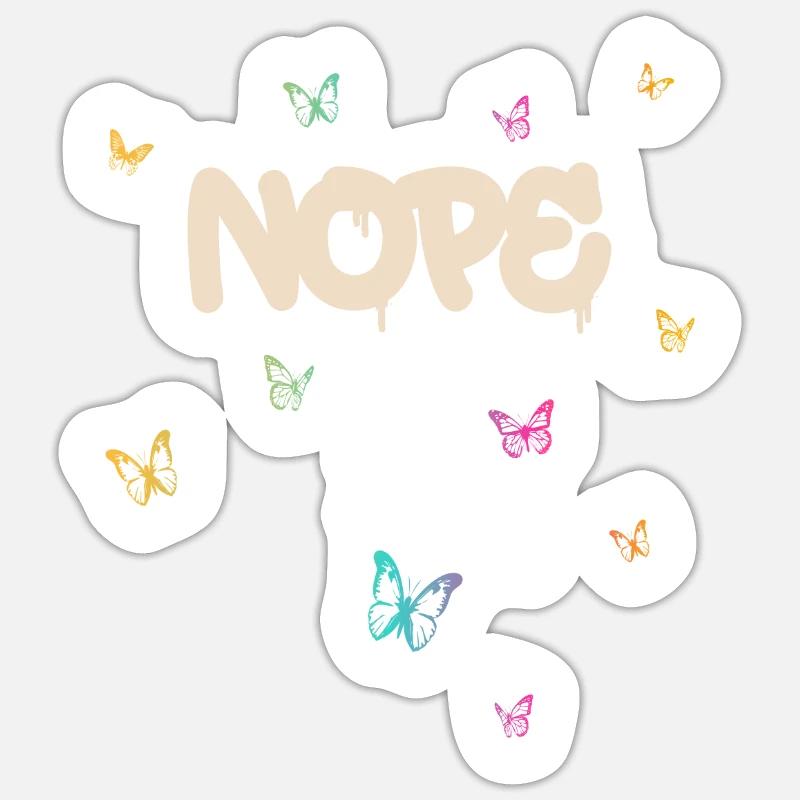 Nope - Dites simplement non! Sticker taille S (10 x 10 cm)