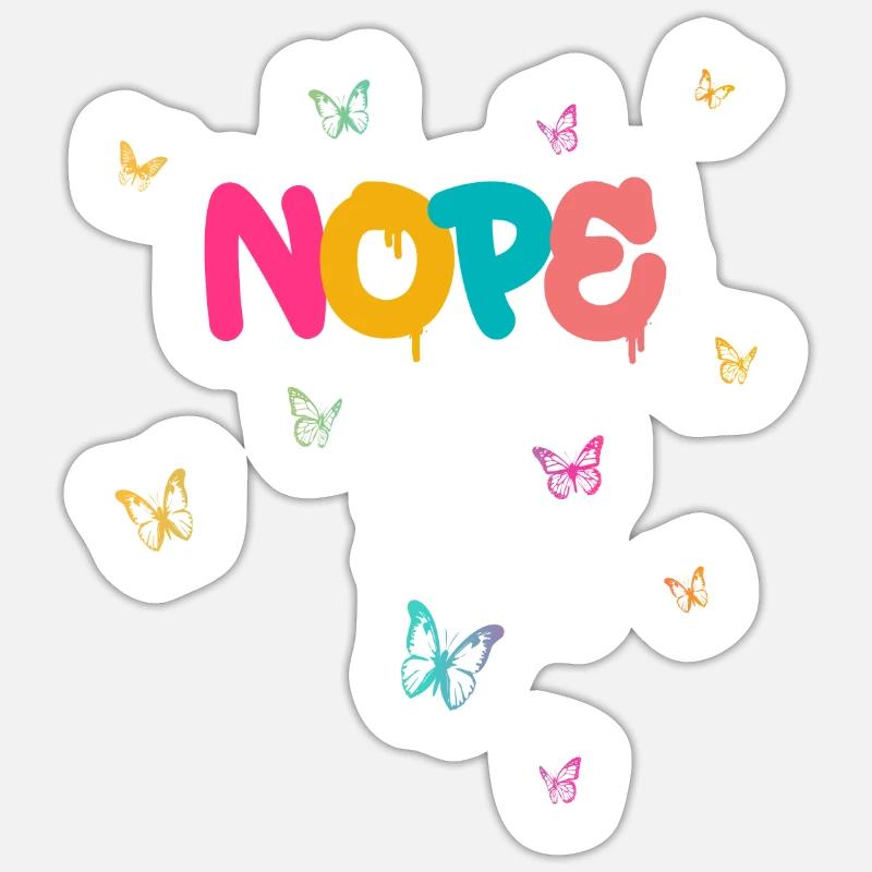Nope - Dites simplement non! Sticker taille S (10 x 10 cm)