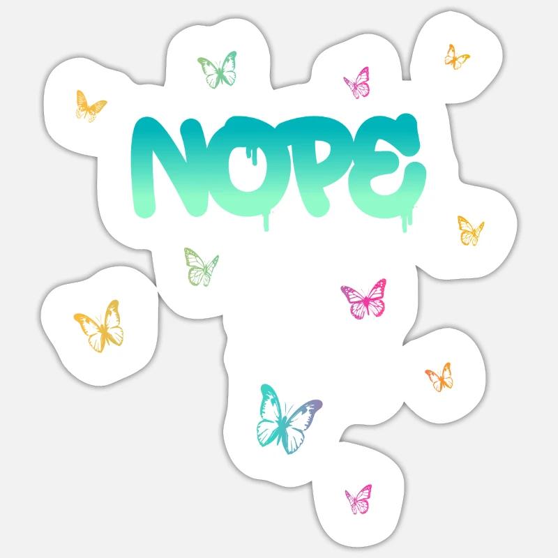 Nope - Dites simplement non! Sticker taille S (10 x 10 cm)