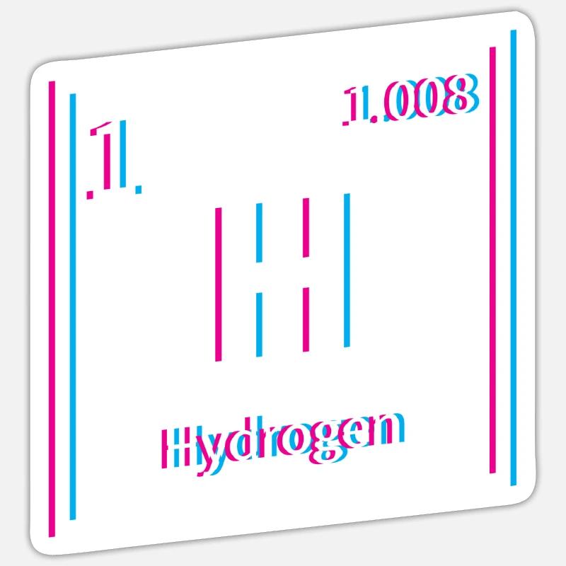 Hydrogen Energy Hydrogen Element Sticker size S (10 x 10 cm)