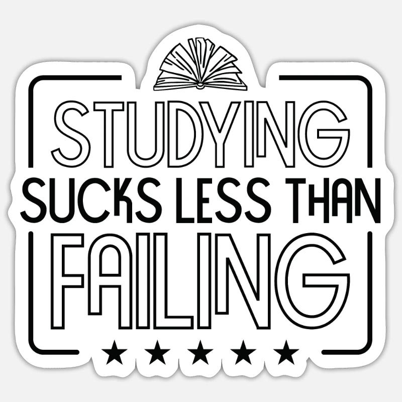 Studying Student Learning Education Lessons Study Sticker size S (10 x 10 cm)