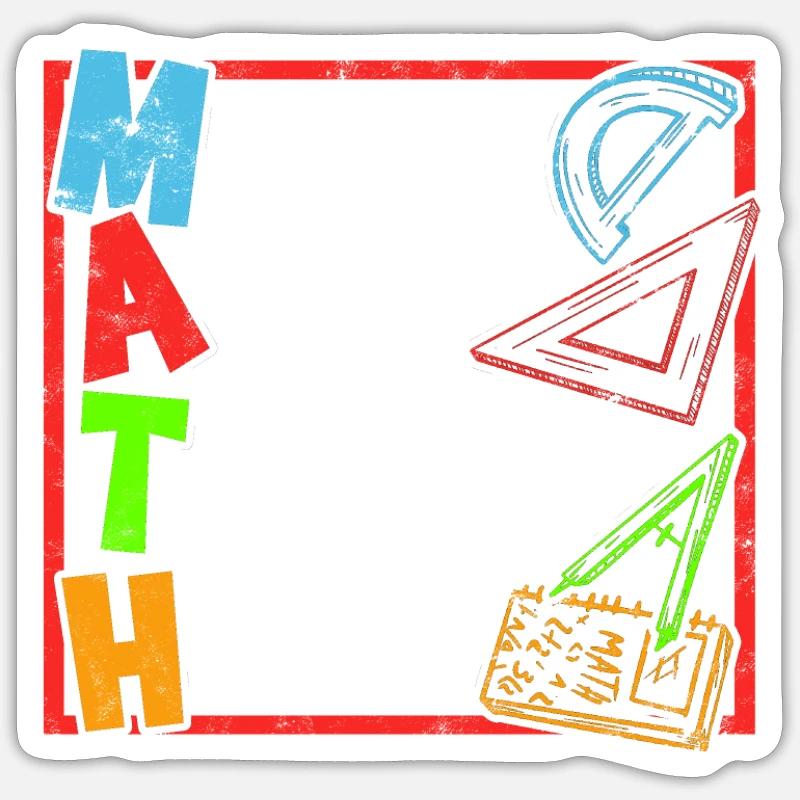 Mistakes allow thinking to happen - math Sticker size S (10 x 10 cm)