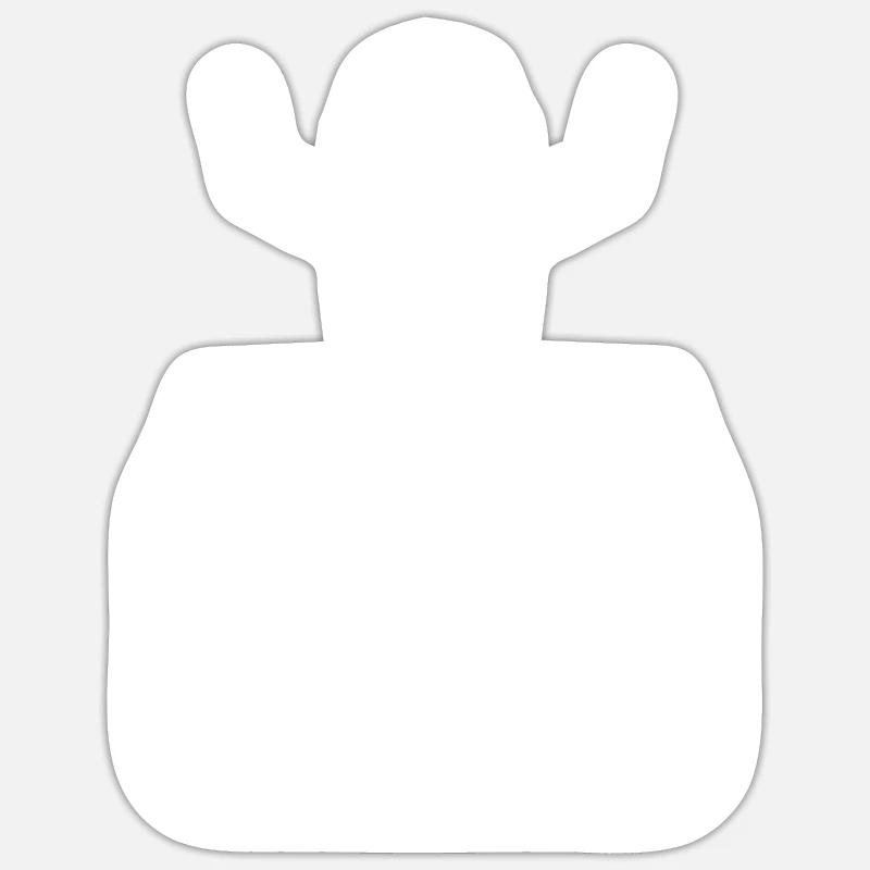 DJ Request - Sticker Größe S (10 x 10 cm) - Mattweiß