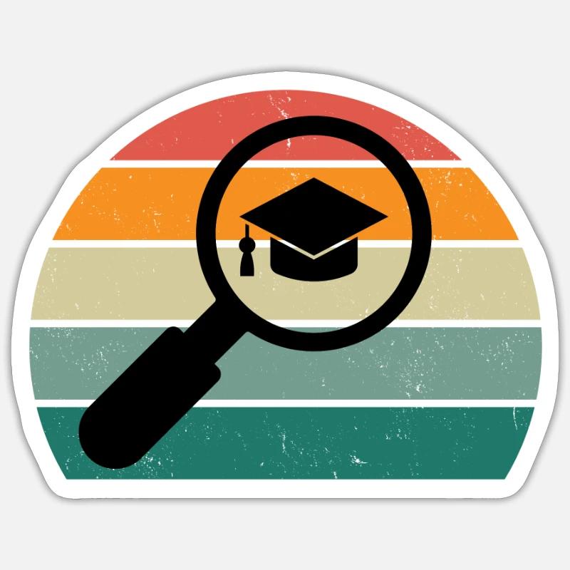 study student degree bachelor university Sticker size S (10 x 10 cm)