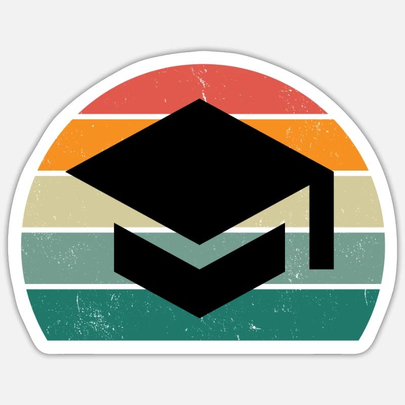 study student degree bachelor university Sticker size S (10 x 10 cm)