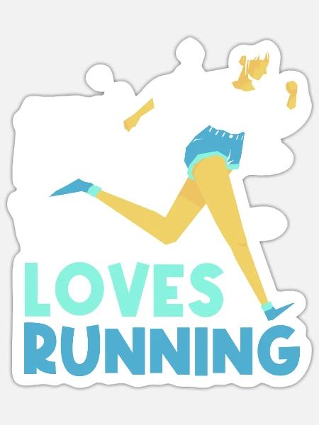 Nur Eine Mutter Die Das Laufen Liebt Mama Joggen - Sticker Größe S (10 x 10 cm) - Mattweiß
