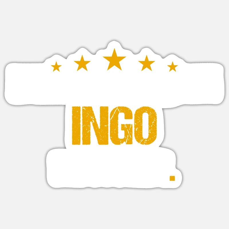 Lass das mal den Ingo machen Name Sticker Größe S (10 x 10 cm)