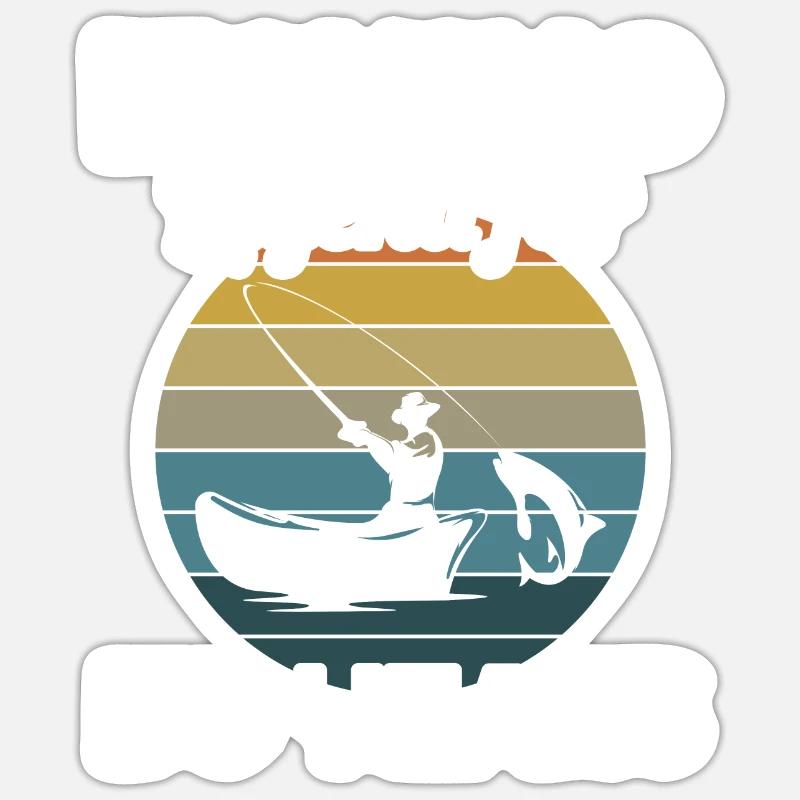 Cette légende de la pêche a 30 ans et 30 ans - Sticker taille S (10 x 10 cm) - blanc mat