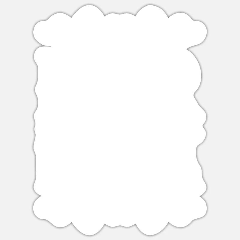 Maman de fourrure Sticker taille S (10 x 10 cm)