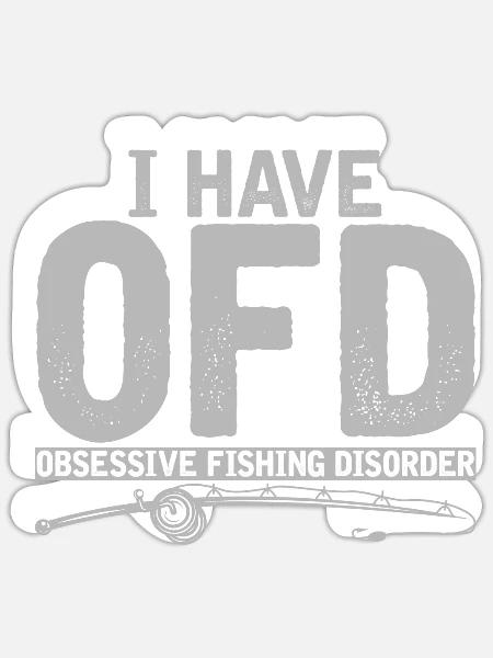 Fischen - Sticker Größe S (10 x 10 cm) - Mattweiß