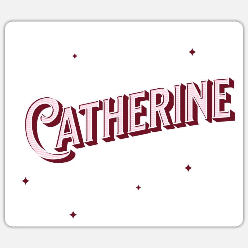 Catherine name personalized Sticker size S (10 x 10 cm)