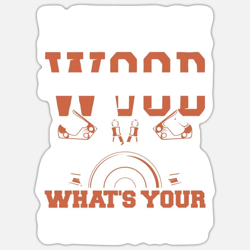 Menuisier Menuiserie - Sticker taille S (10 x 10 cm) - blanc mat