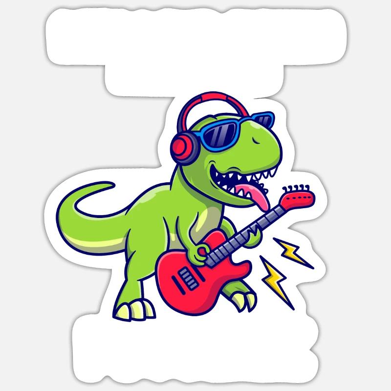 Dinosaur makes everything Possible - Sticker size S (10 x 10 cm) - white matte
