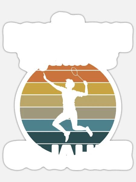 Diese Badminton Legende ist 60 Jahre 60 Geburtstag - Sticker Größe S (10 x 10 cm) - Mattweiß