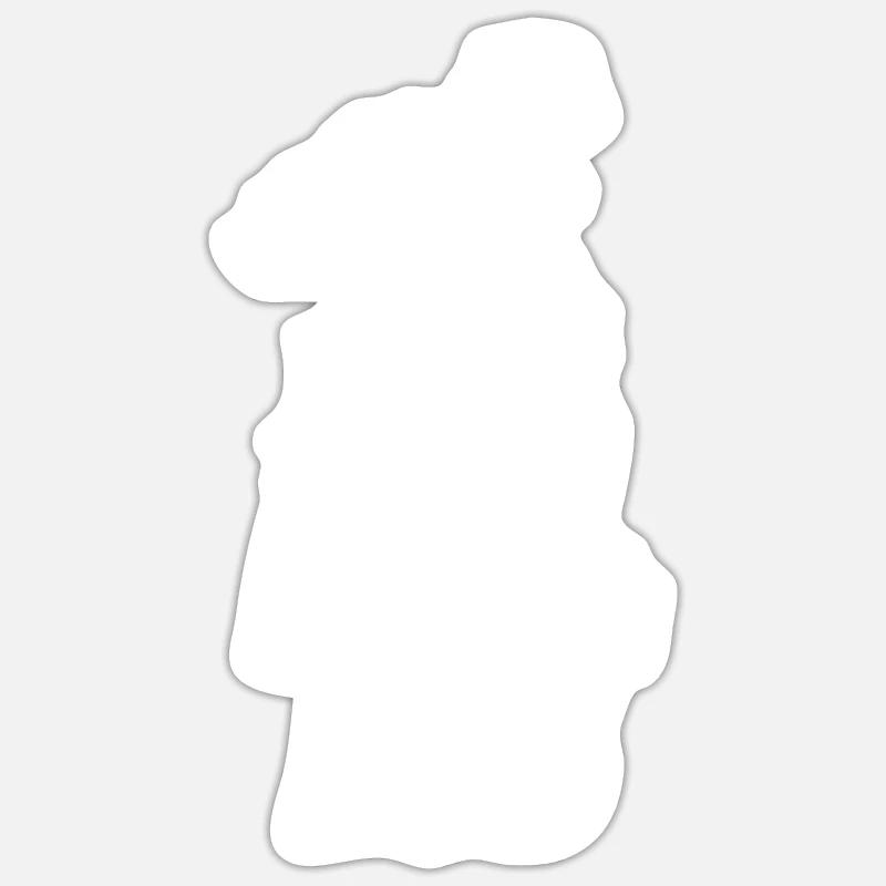 Pferde - Sticker Größe S (10 x 10 cm) - Mattweiß