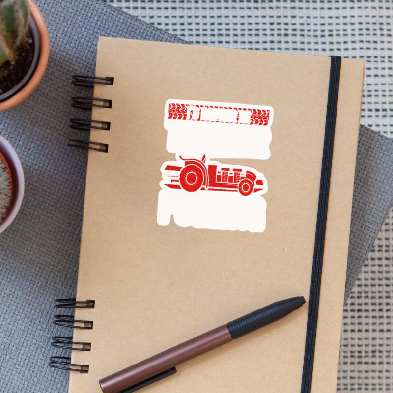 Truck Pulling I'd Rather Be Tractor Pulling Sticker size S (10 x 10 cm)
