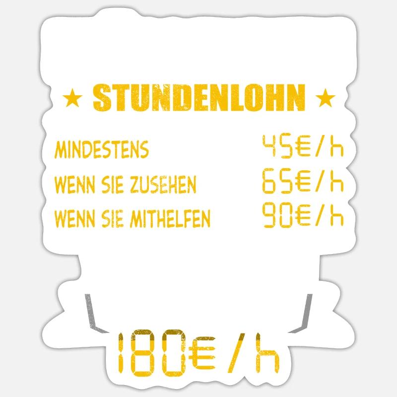 Müllmann - Sticker Größe S (10 x 10 cm) - Mattweiß